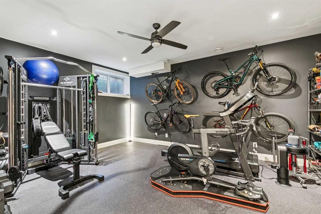 2109 20 Avenue Sw, Calgary, AB - Indoor Photo Showing Gym Room