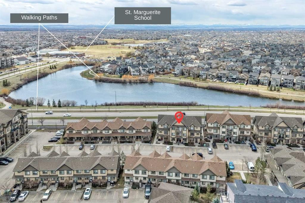 410-121 Copperpond Common Se, Calgary, AB - Outdoor With Body Of Water With View