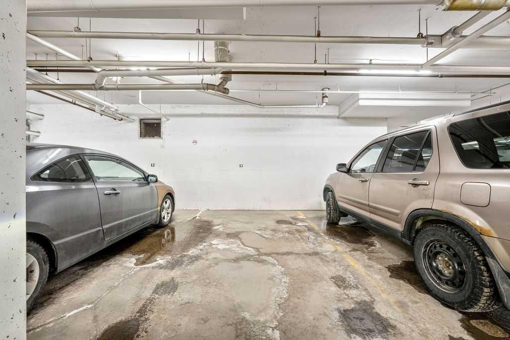 207-414 Meredith Road Ne, Calgary, AB - Indoor Photo Showing Garage