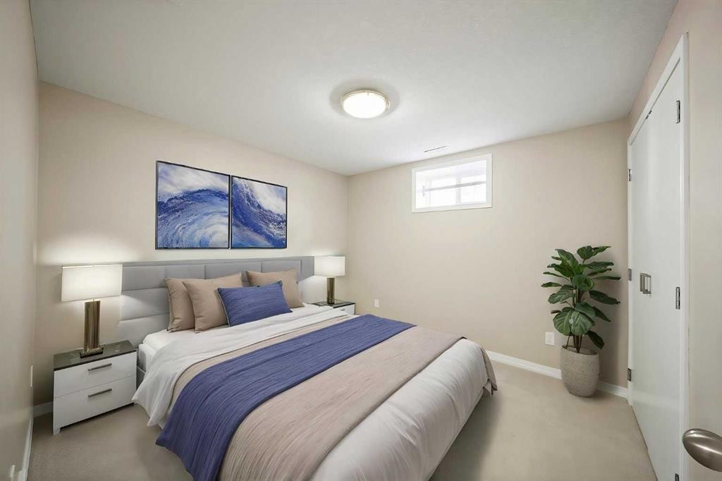 159 Malibou Road Sw, Calgary, AB - Indoor Photo Showing Bedroom