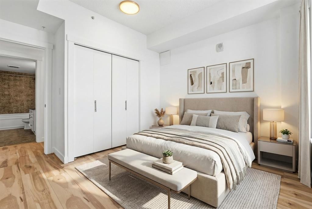 1507-8710 Horton Road Sw, Calgary, AB - Indoor Photo Showing Bedroom