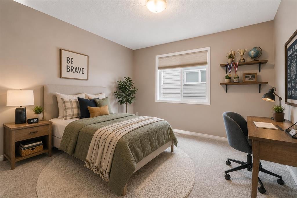 149 Windridge Road Sw, Airdrie, AB - Indoor Photo Showing Bedroom
