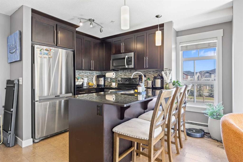 5209-155 Skyview Ranch Way Ne, Calgary, AB - Indoor Photo Showing Kitchen With Stainless Steel Kitchen With Upgraded Kitchen