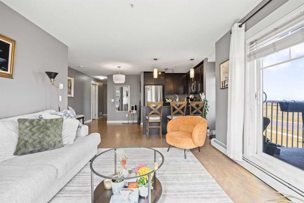 5209-155 Skyview Ranch Way Ne, Calgary, AB - Indoor Photo Showing Living Room
