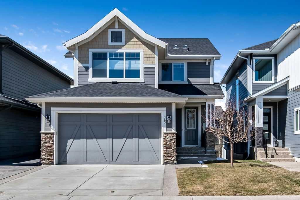 75 Sundown Way, Cochrane, AB - Outdoor With Facade