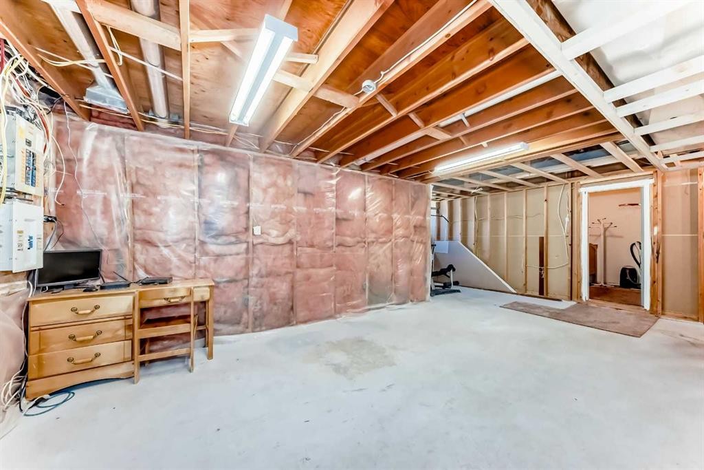127 Mckerrell Way Se, Calgary, AB - Indoor Photo Showing Basement