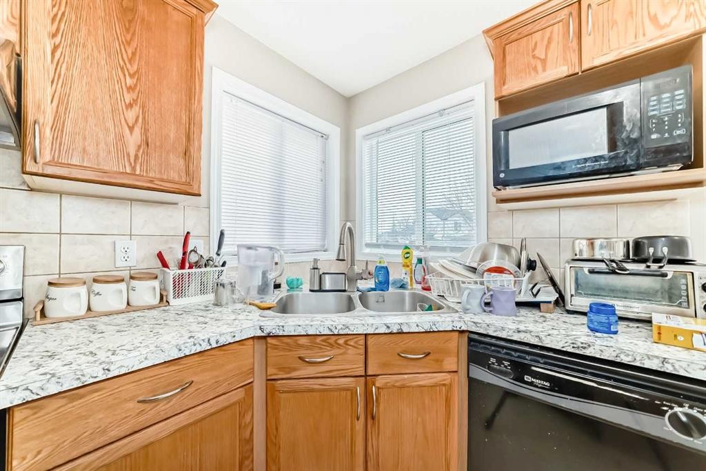 111 Tarawood Road Ne, Calgary, AB - Indoor Photo Showing Kitchen With Double Sink