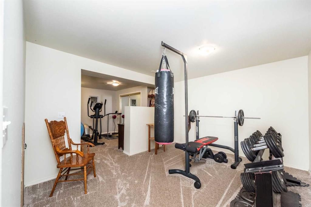16 Rundleson Way Ne, Calgary, AB - Indoor Photo Showing Gym Room