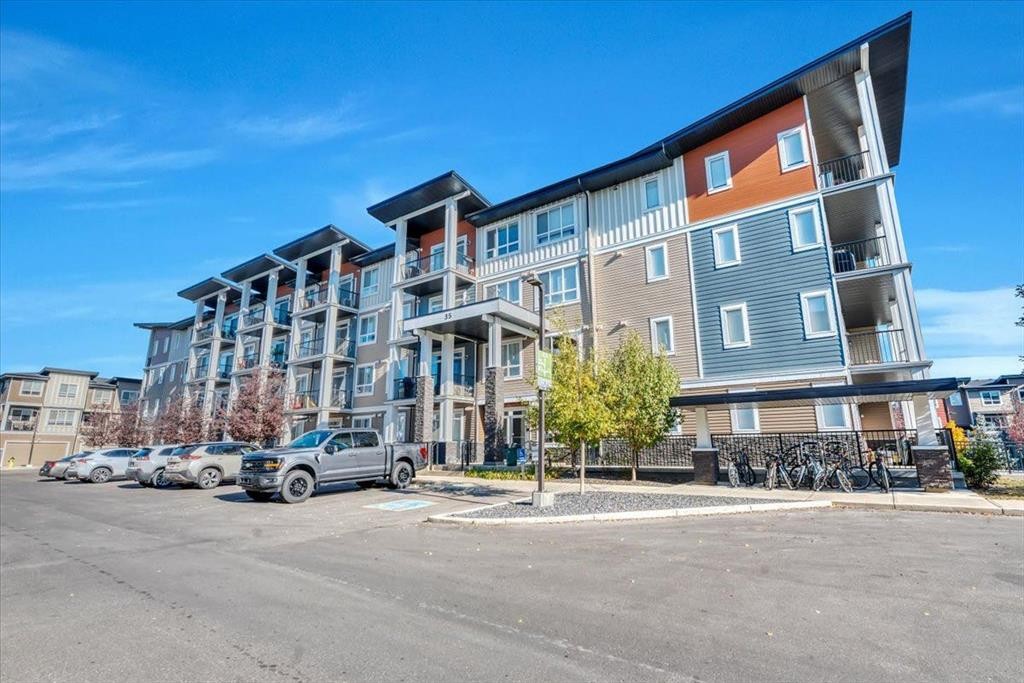408-35 Walgrove Walk Se, Calgary, AB - Outdoor With Balcony With Facade