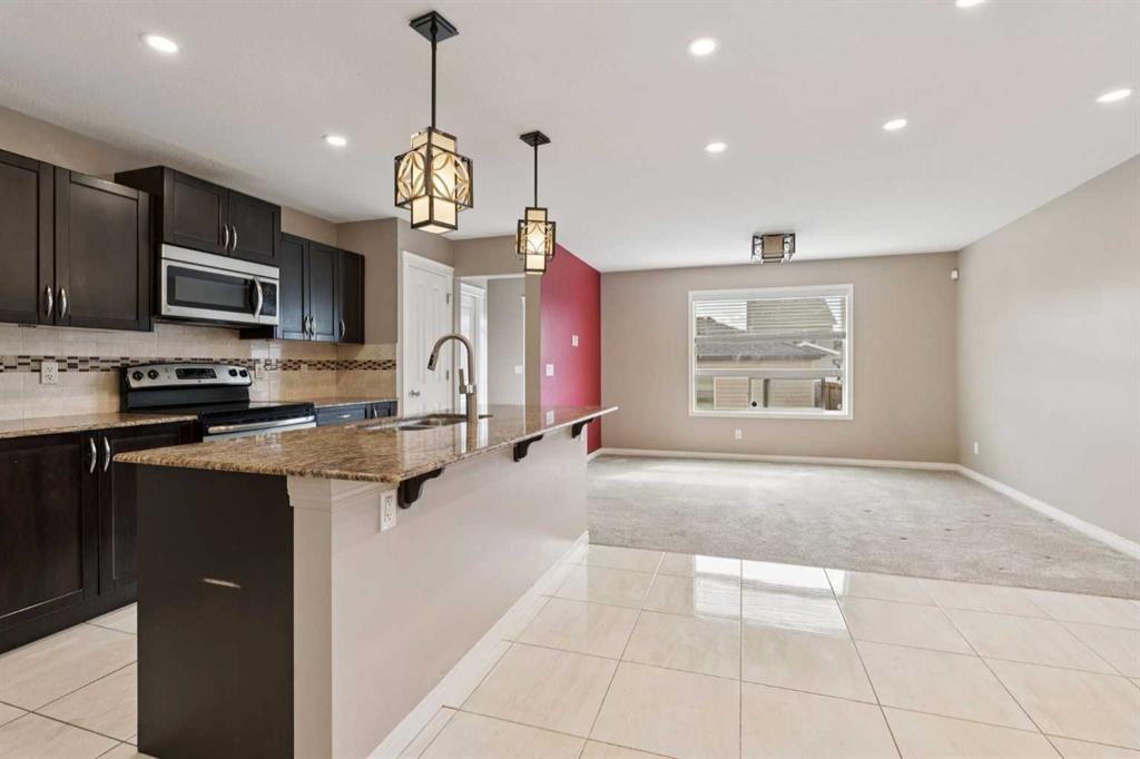 74 Skyview Point Green Ne, Calgary, AB - Indoor Photo Showing Kitchen With Upgraded Kitchen