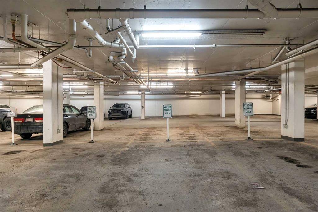 220-323 20 Avenue Sw, Calgary, AB - Indoor Photo Showing Garage