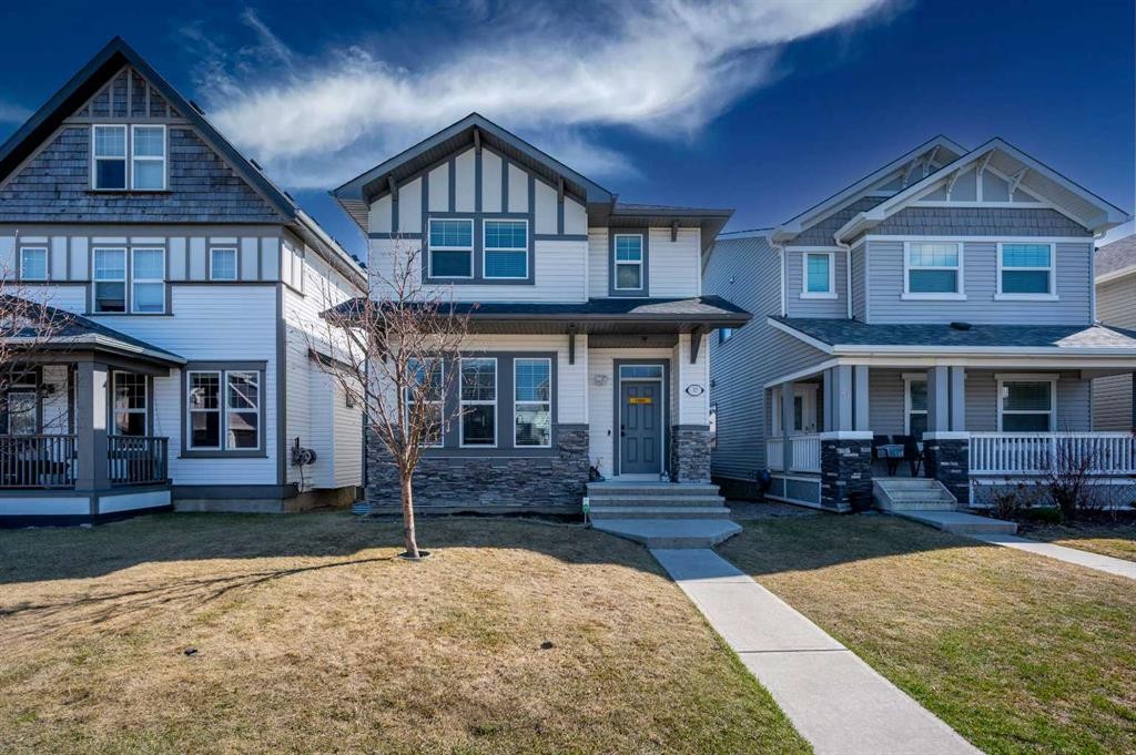 57 Skyview Point Common Ne, Calgary, AB - Outdoor With Deck Patio Veranda With Facade