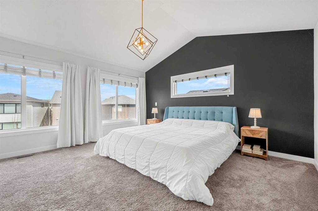 851 Seton Circle Se, Calgary, AB - Indoor Photo Showing Bedroom