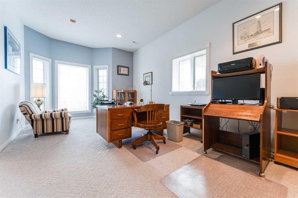 8 Prominence Path Sw, Calgary, AB - Indoor Photo Showing Office