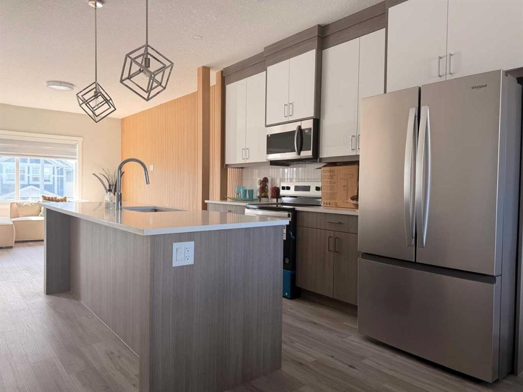 30 Red Sky Manor Ne, Calgary, AB - Indoor Photo Showing Kitchen With Stainless Steel Kitchen With Upgraded Kitchen