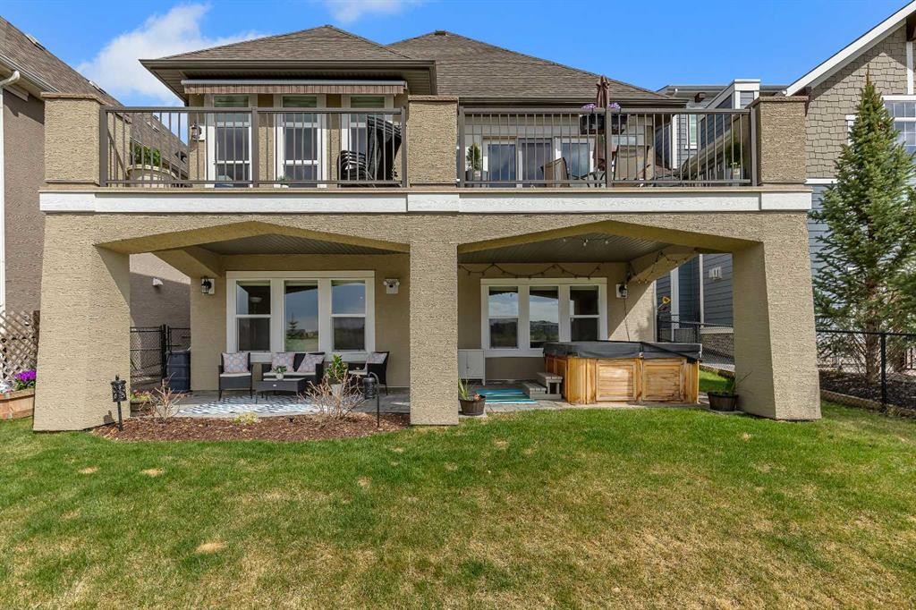 369 Marquis Landing Se, Calgary, AB - Outdoor With Deck Patio Veranda