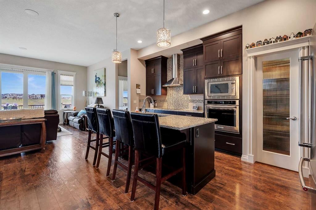 369 Marquis Landing Se, Calgary, AB - Indoor Photo Showing Kitchen With Stainless Steel Kitchen With Upgraded Kitchen