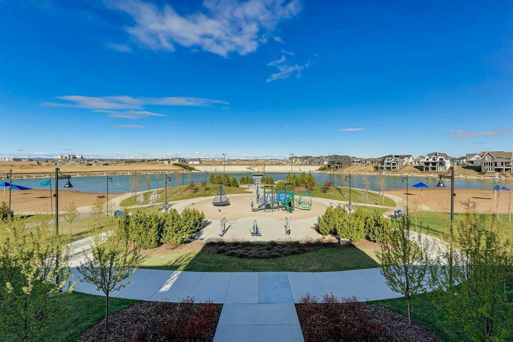 216 Mahogany Grove Se, Calgary, AB - Outdoor With Body Of Water With View