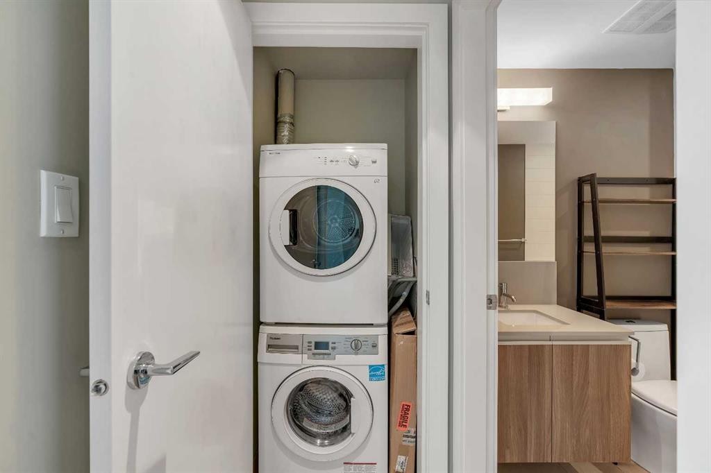 1105-1122 3 Street Se, Calgary, AB - Indoor Photo Showing Laundry Room