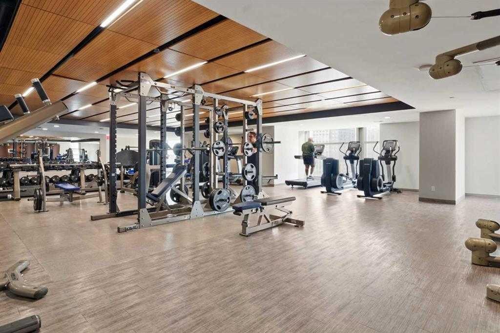 1105-1122 3 Street Se, Calgary, AB - Indoor Photo Showing Gym Room