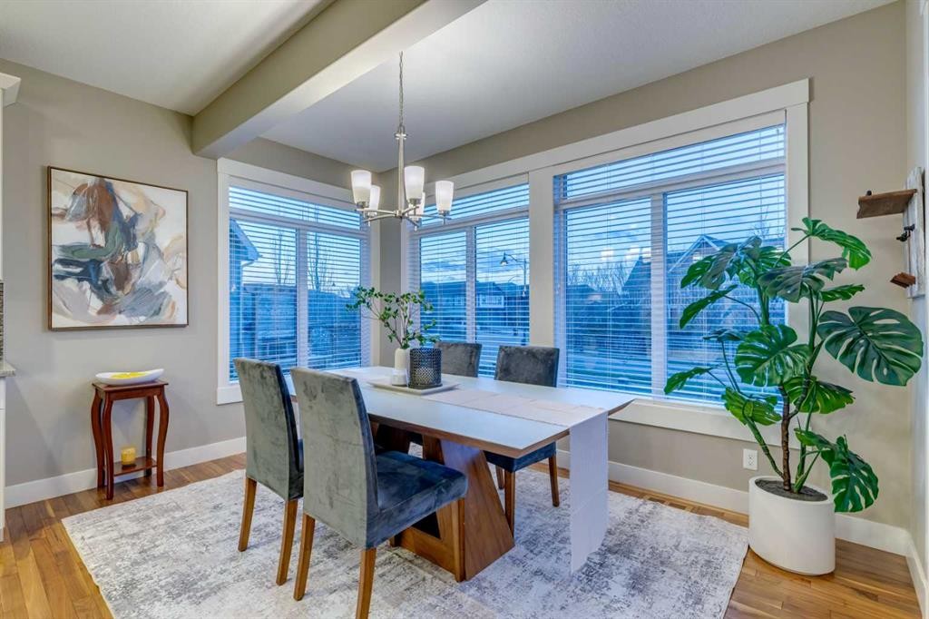 490 Mahogany Manor Se, Calgary, AB - Indoor Photo Showing Dining Room