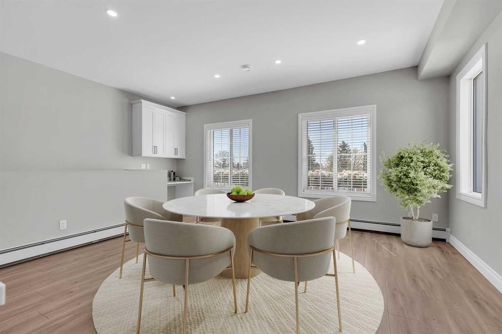 3-232 20 Avenue Ne, Calgary, AB - Indoor Photo Showing Dining Room