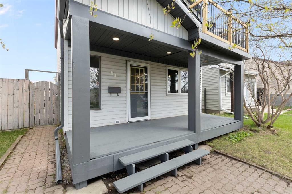 84 Abingdon Crescent Ne, Calgary, AB - Outdoor With Deck Patio Veranda With Exterior