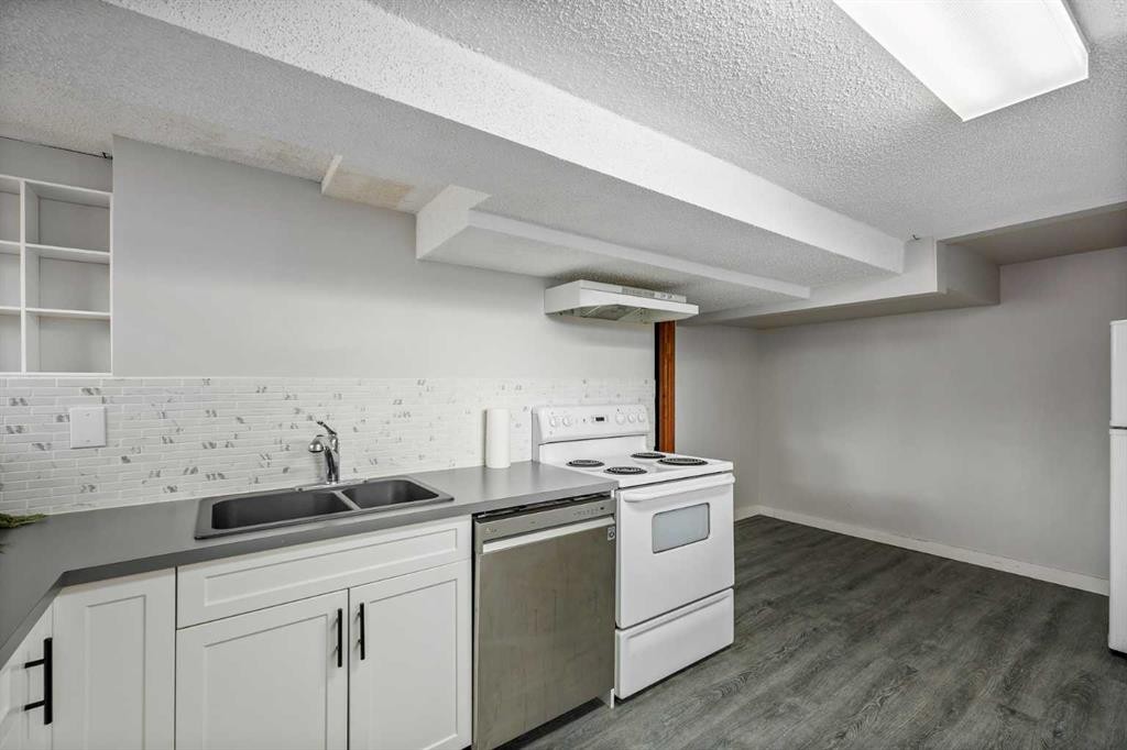 3003 25 Street Sw, Calgary, AB - Indoor Photo Showing Kitchen With Double Sink