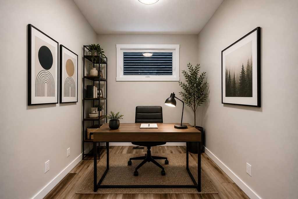 55 Silver Spruce Grove Sw, Calgary, AB - Indoor Photo Showing Office