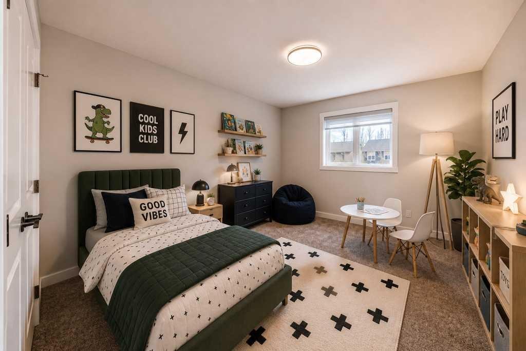 55 Silver Spruce Grove Sw, Calgary, AB - Indoor Photo Showing Bedroom