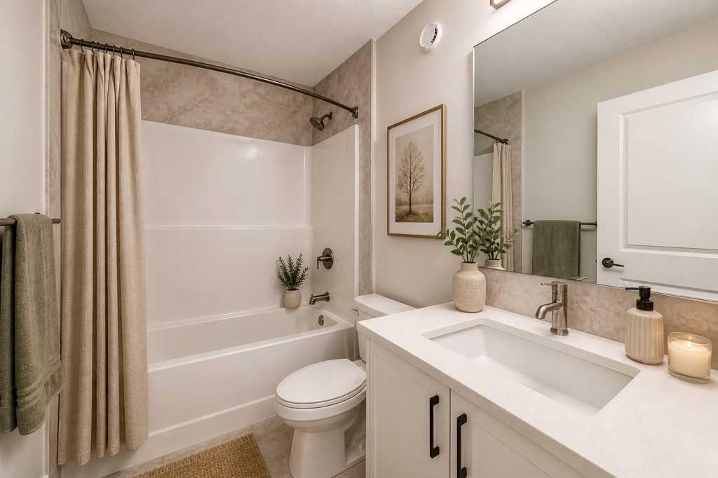 55 Silver Spruce Grove Sw, Calgary, AB - Indoor Photo Showing Bathroom