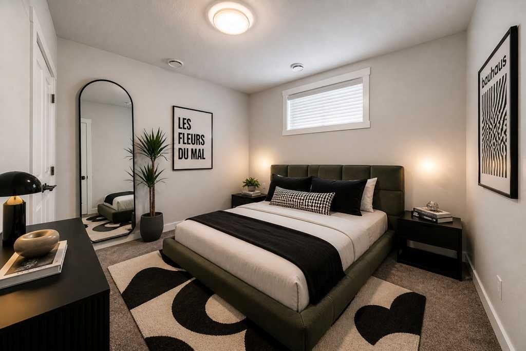 55 Silver Spruce Grove Sw, Calgary, AB - Indoor Photo Showing Bedroom