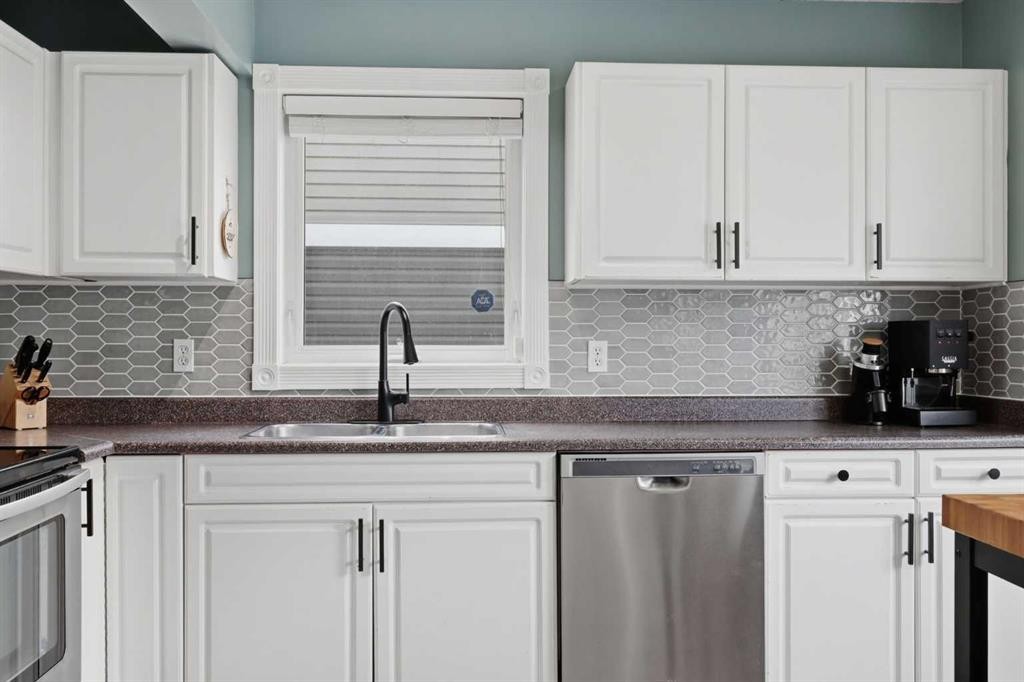 450 Regal Park Ne, Calgary, AB - Indoor Photo Showing Kitchen With Double Sink With Upgraded Kitchen