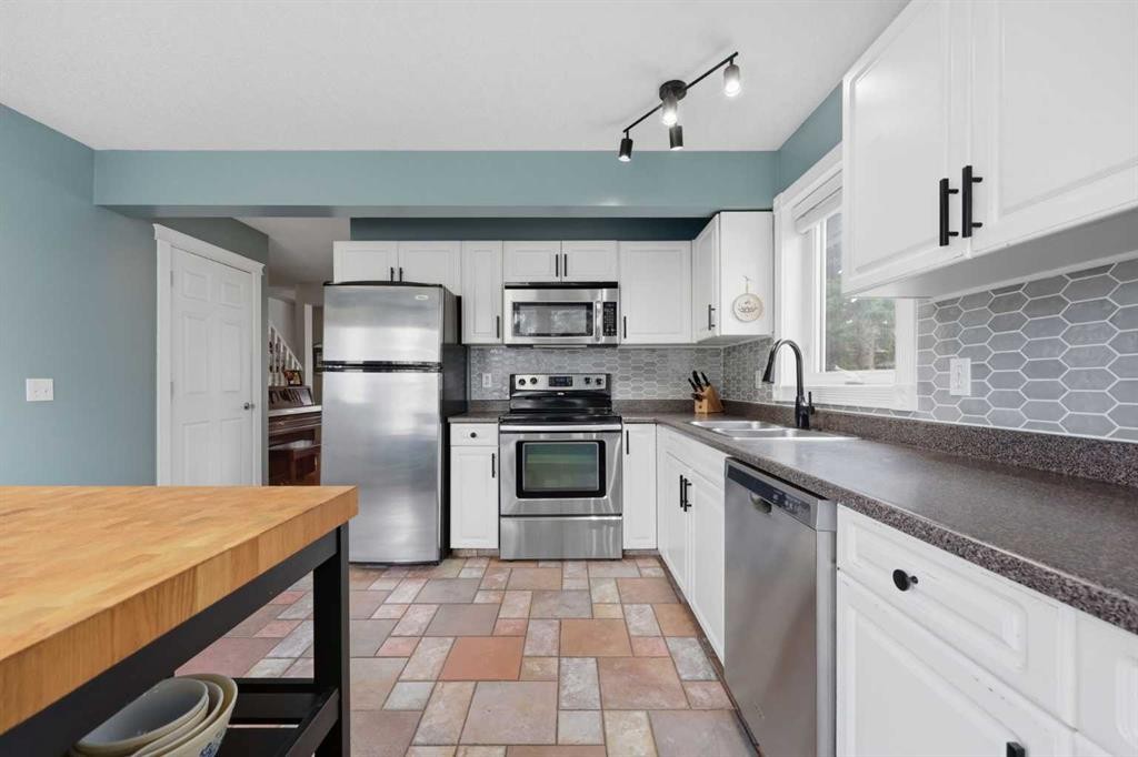 450 Regal Park Ne, Calgary, AB - Indoor Photo Showing Kitchen With Stainless Steel Kitchen