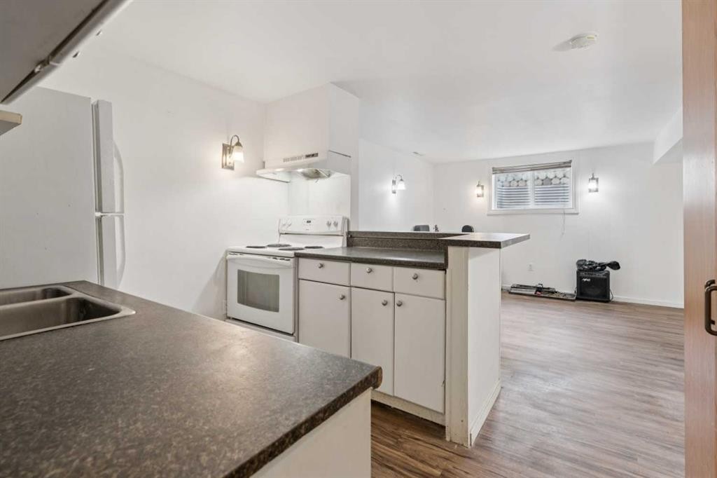 9812 2 Street Se, Calgary, AB - Indoor Photo Showing Kitchen With Double Sink