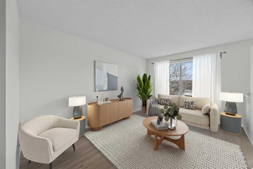 289 Hidden Spring Green Nw, Calgary, AB - Indoor Photo Showing Living Room