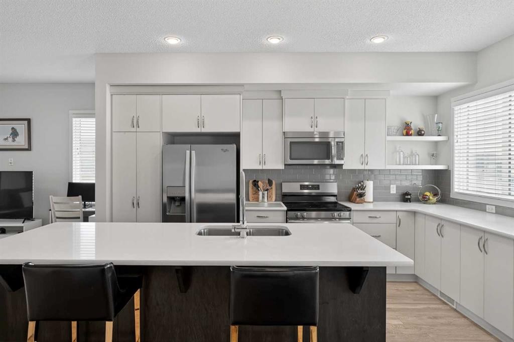 210 Nolanlake Villas Nw, Calgary, AB - Indoor Photo Showing Kitchen With Double Sink With Upgraded Kitchen