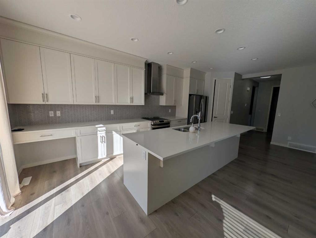 54 Seton Manor Se, Calgary, AB - Indoor Photo Showing Kitchen With Double Sink With Upgraded Kitchen