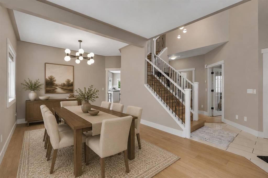 57 Sherwood Terrace Nw, Calgary, AB - Indoor Photo Showing Dining Room