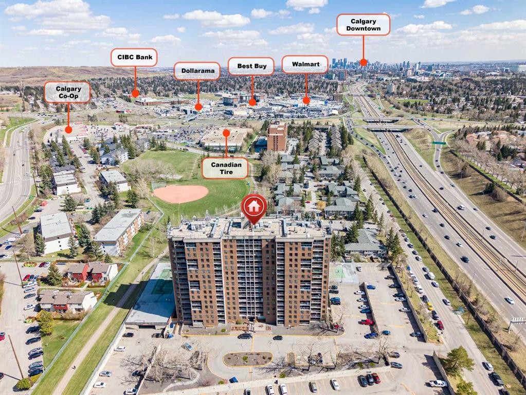 802-4944 Dalton Drive Nw, Calgary, AB - Outdoor With View