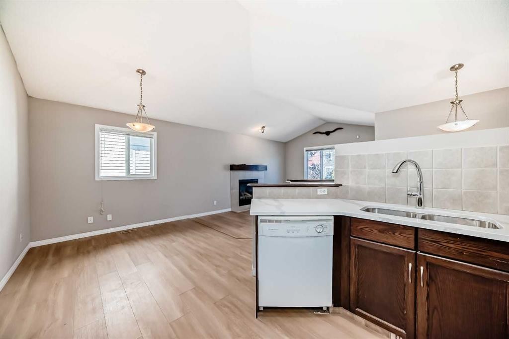 231 Saddlebrook Way Ne, Calgary, AB - Indoor Photo Showing Kitchen With Double Sink