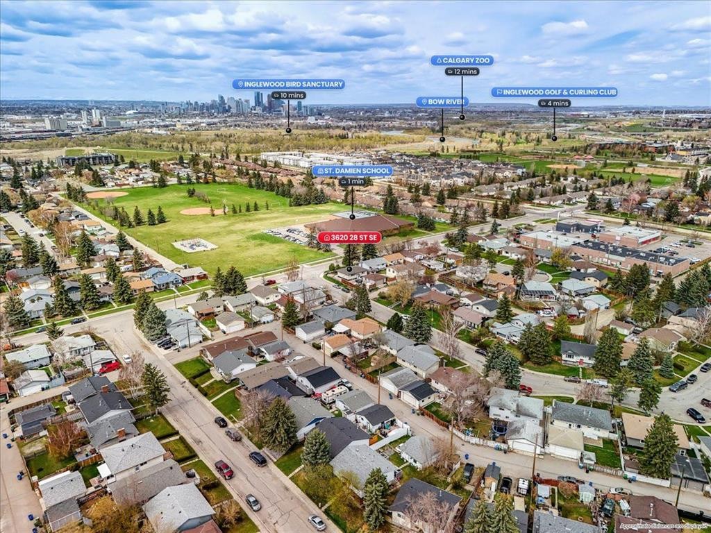 3620 28 Street Se, Calgary, AB - Outdoor With View