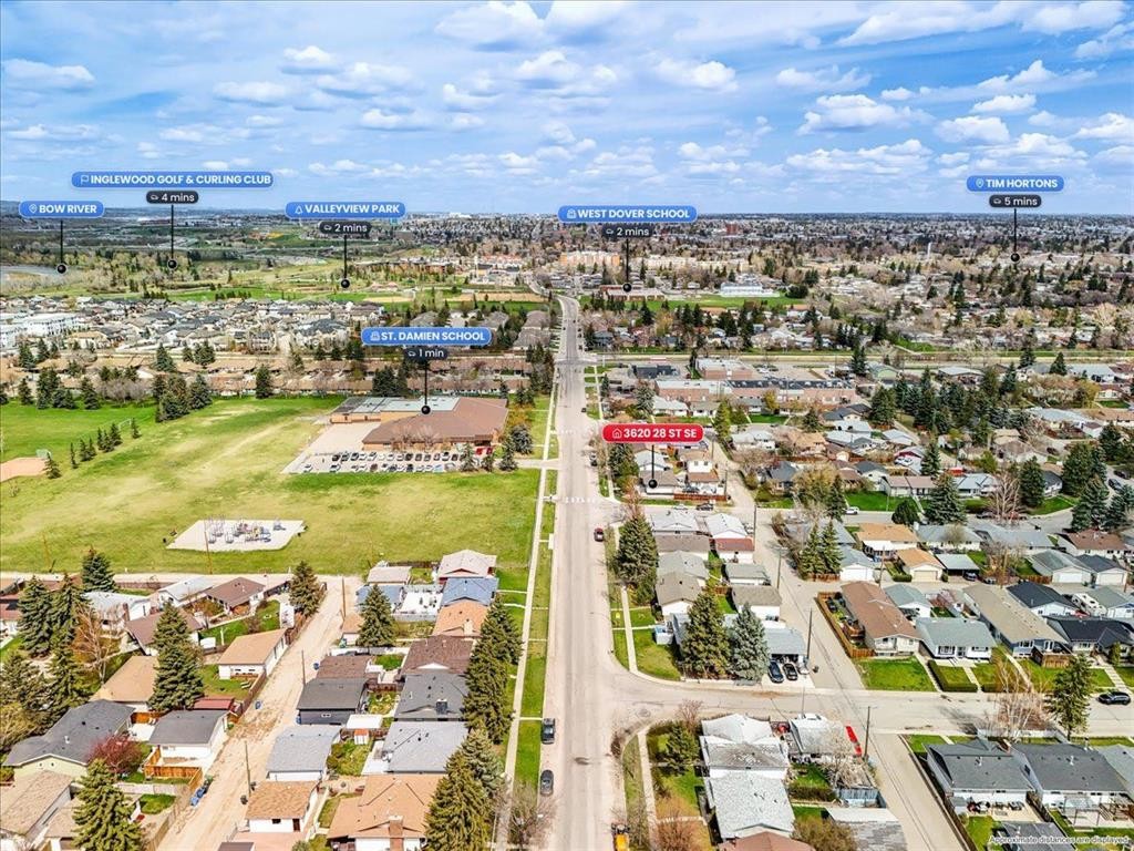 3620 28 Street Se, Calgary, AB - Outdoor With View