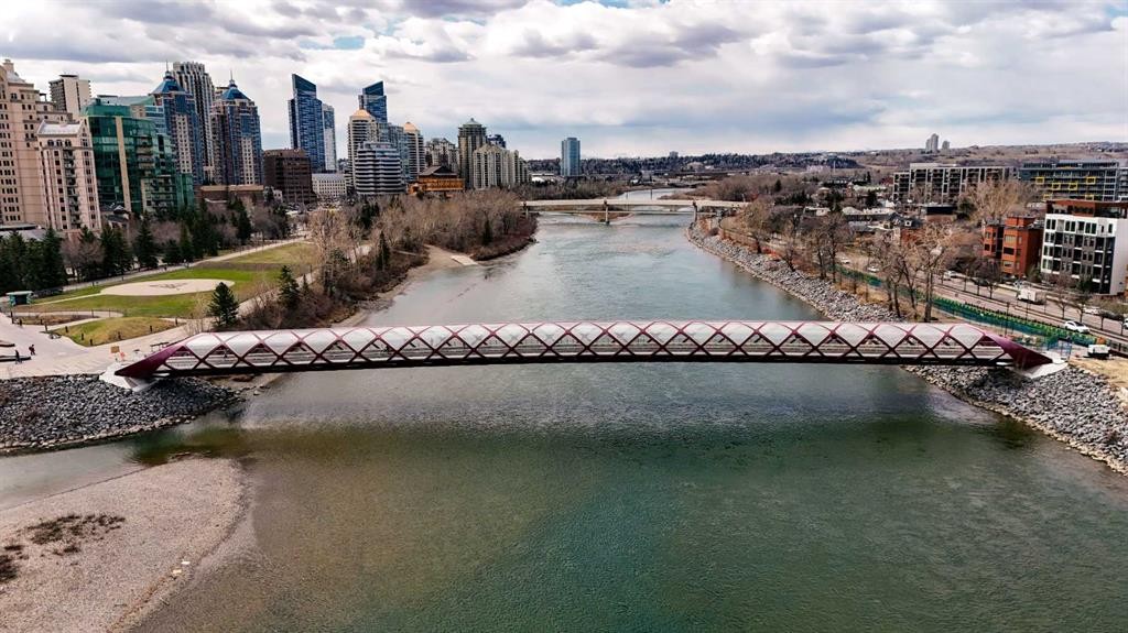 2402-910 5 Avenue Sw, Calgary, AB - Outdoor With Body Of Water With View