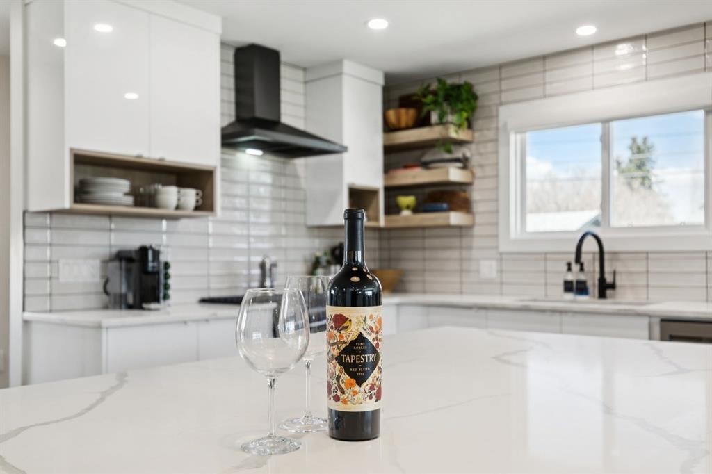 9723 3 Street Se, Calgary, AB - Indoor Photo Showing Kitchen With Upgraded Kitchen