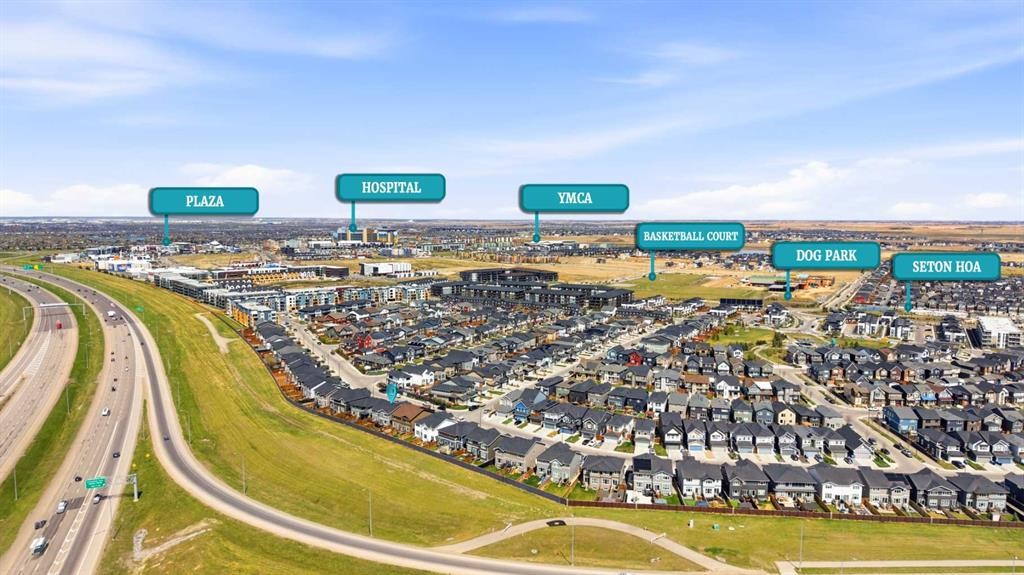 912 Seton Circle Se, Calgary, AB - Outdoor With View