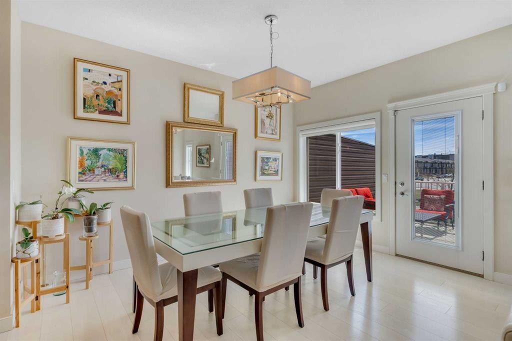 133 Redstone Common Ne, Calgary, AB - Indoor Photo Showing Dining Room