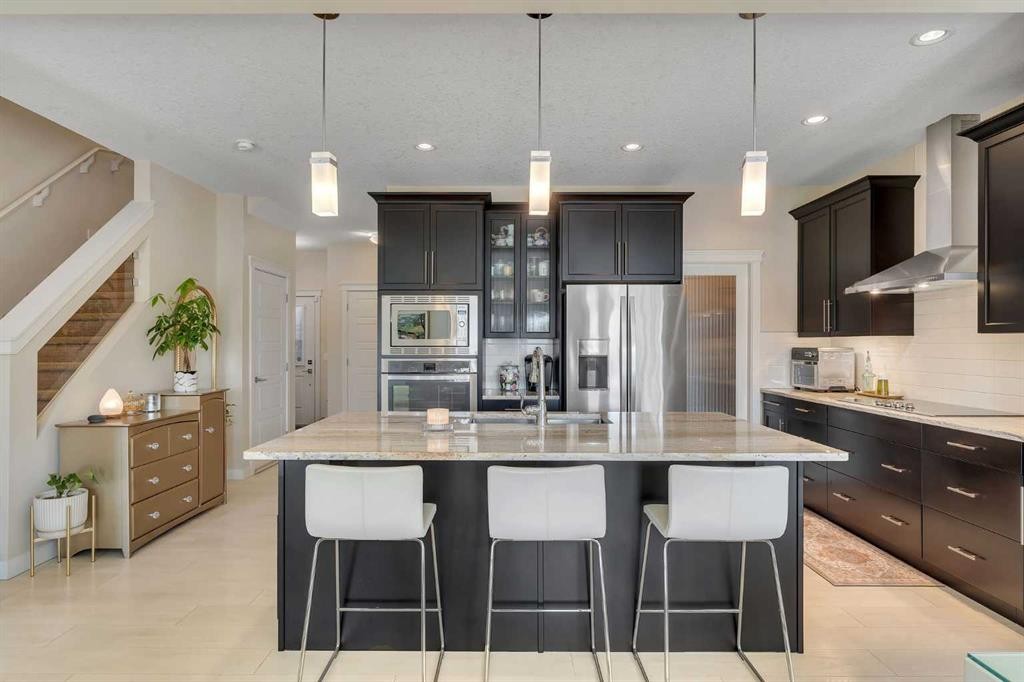 133 Redstone Common Ne, Calgary, AB - Indoor Photo Showing Kitchen With Stainless Steel Kitchen With Upgraded Kitchen
