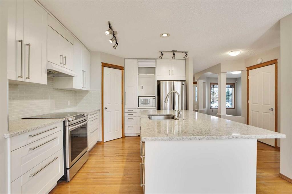 50 Cranfield Crescent Se, Calgary, AB - Indoor Photo Showing Kitchen With Stainless Steel Kitchen With Upgraded Kitchen