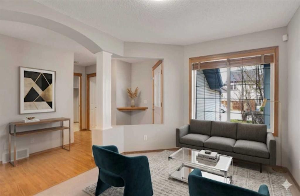 50 Cranfield Crescent Se, Calgary, AB - Indoor Photo Showing Living Room